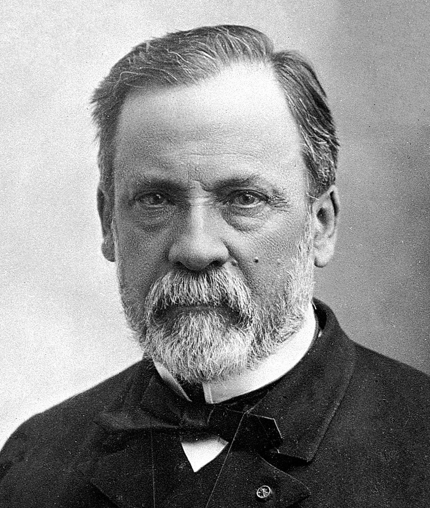 black and white photo of Louis Pasteur