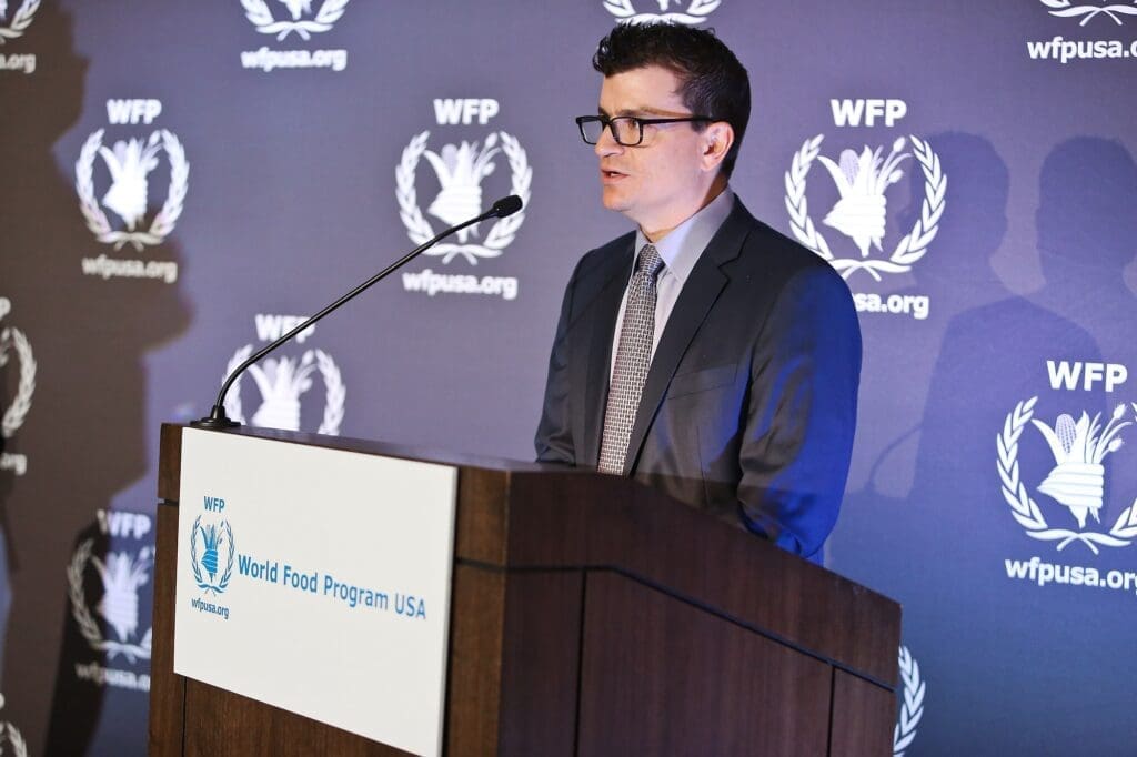 Alex Berger speaks about his father's legacy at WFP USA's Global Humanitarian Award event.