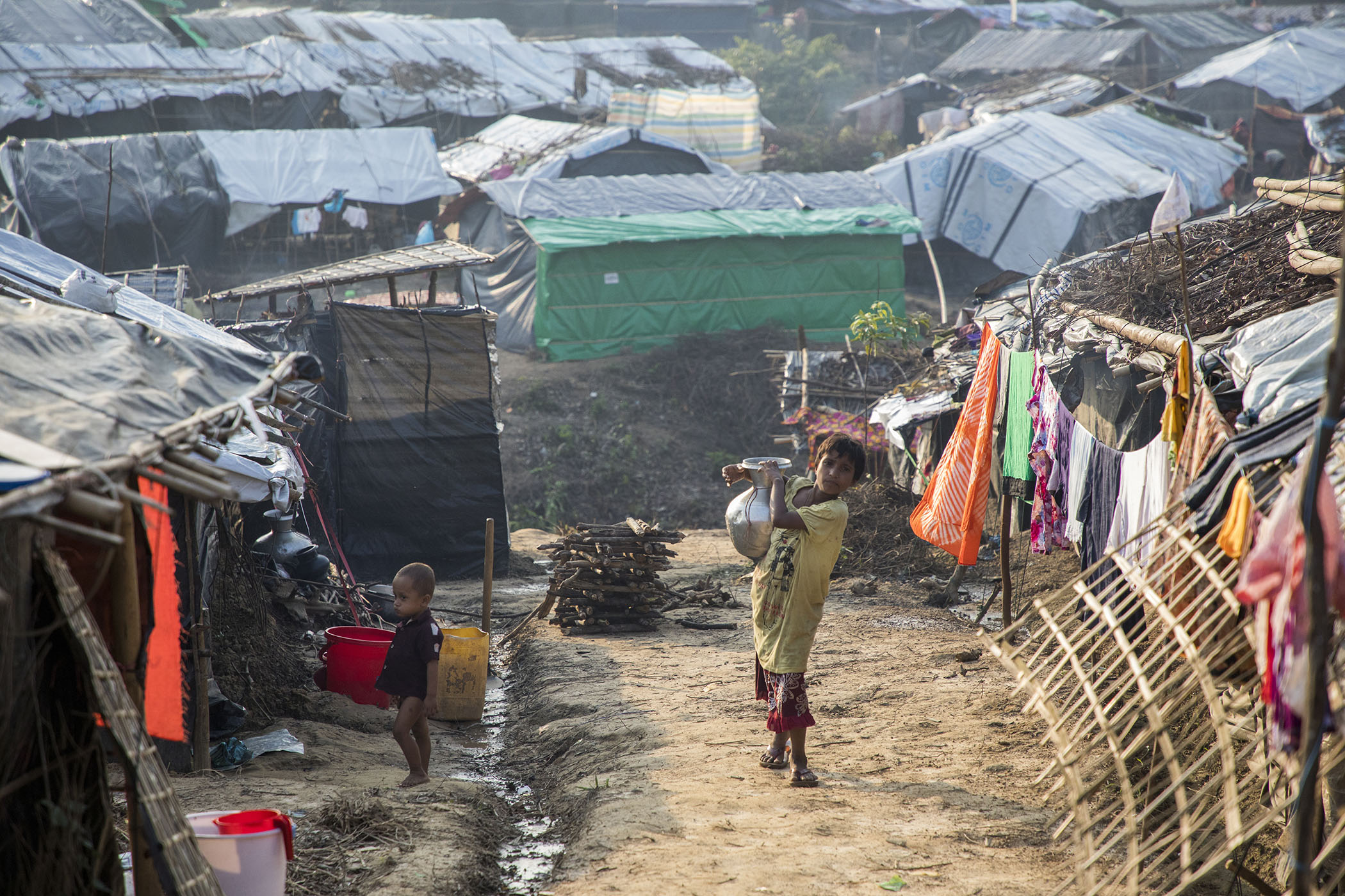 Rohingya refugees have fled to Cox's Bazar refugee camp in Bangladesh