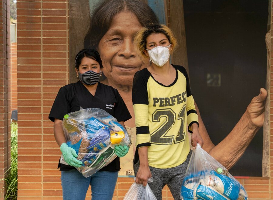 WFP partners with other relief agencies to deliver food during the COVID-19 pandemic