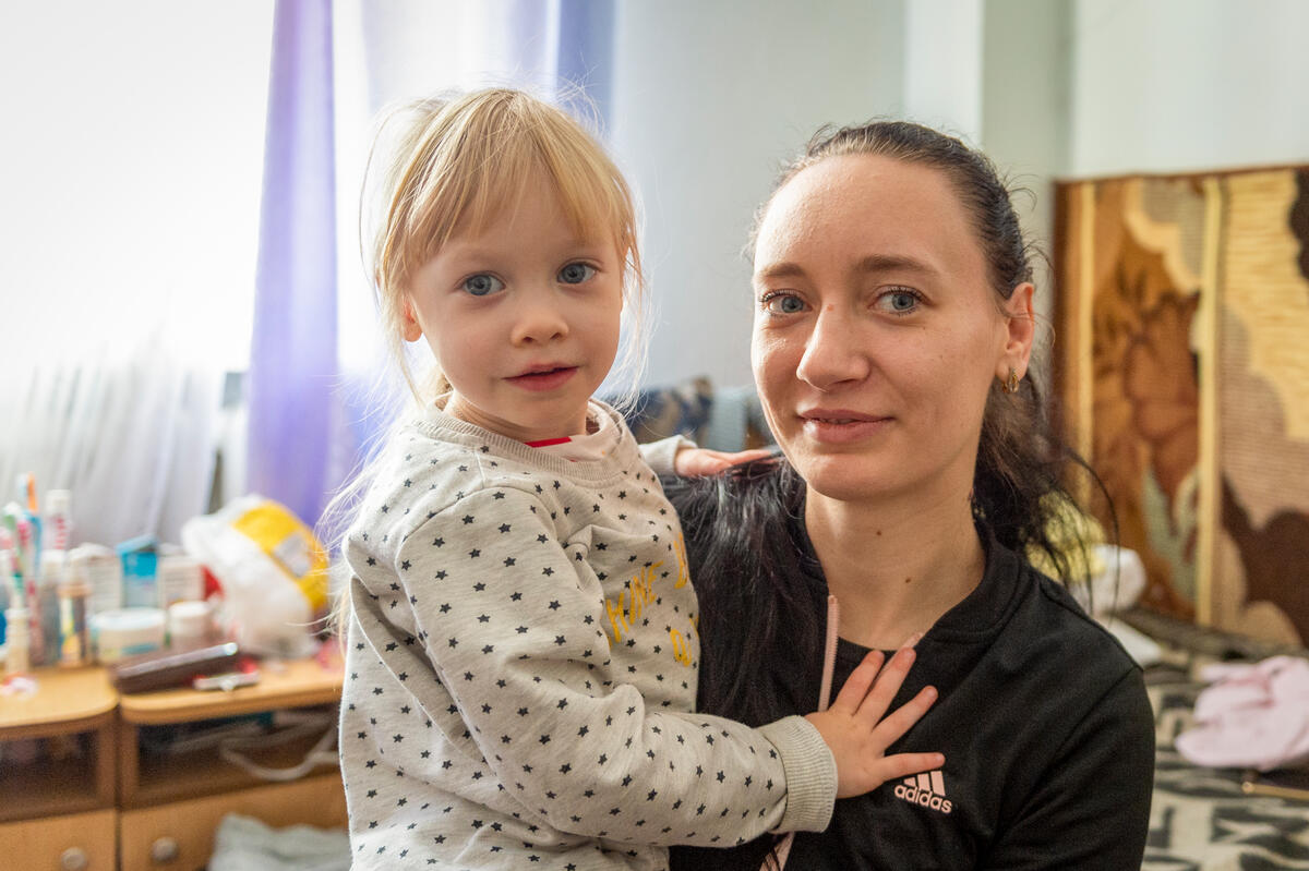 mother and young girl