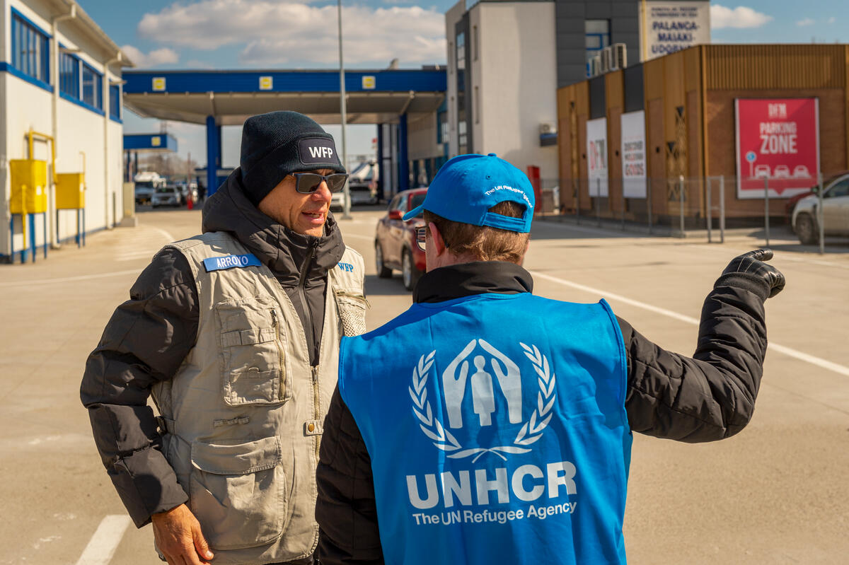 WFP and UNHCR staff in Moldova