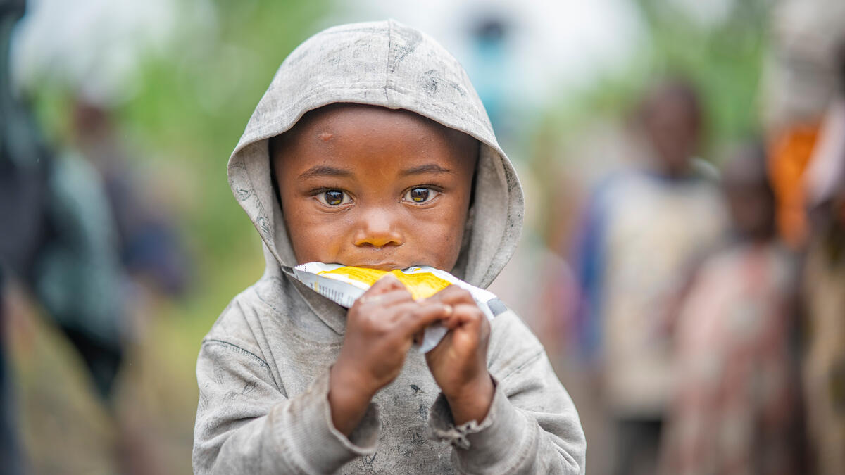 Dieme, in the Rusayo health center where they received nutrition assistance.